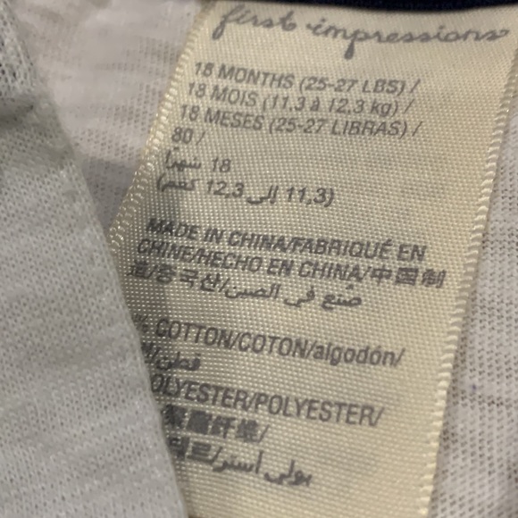 Tommy Hilfiger & First Impressions White/Pink 3 Button Polo Shirts size 12-18M - Picture 4 of 9